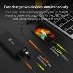 j5create USB Type C PD 100W Fast Charger for MacBook Pro, Chromebook, Laptop, Notebook, Tablet, Android, and iOS Smartphones (JUP2290)