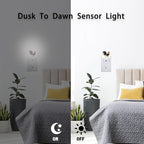 Axxitude Roosters Night Lights Plug into Wall for Girls Boys Room,Night Light LED Lamp Dusk to Dawn Sensor Round Lamp for Bedroom Bathroom Hallway Home Wall Decor Nightlight
