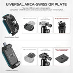 FALCAM F38 Quick Release Kit V1, Plate for DSLR/Mirroless Camera Compatible with Arca Swiss and Clamp for Tripod/Stablizer/Gimbal/Slider-2268