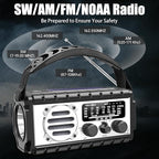 QAUYYW Emergency Radio, 20000mAh/74000mWh Weather Radio, Solar Hand Crank Radio with AM/FM/NOAA/SW Weather,Flashlight & Reading Lamp, SOS Alarm, Phone Charger for Indoor Outdoor Emergency