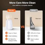 Bitvae Water Dental Flosser Teeth Pick, Cordless Flosser for Travel with 6 Jet Tips, 3 Modes 5 intensities, IPX7 Waterproof Portable & Rechargeable Oral Irrigator Cleaner, White