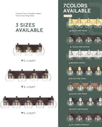METWET Bathroom Light Fixtures Over Mirror, 4-Light Oil Rubbed Bronze Bathroom Vanity Light with Globe Clear Glass Shade, 26 Inch Modern Sconces Wall Lighting, VL195-ORB-4