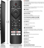 Replacement Remote for Philips TV, Compatible with Philips Google & Android 4K UHD HDR Smart TVs, No Setup Needed