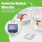 Smart Digital Physician Scale, 440lb/200kg Capacity Medical Scale for Body Weight and Height, Ultrasonic Digital Scale with BMI Body Composition Analyzer for Gym, Home, Hospital & Physicians
