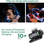 Accsoon Como MIC02-1H4R Wireless Headset Intercom System 5-Person Full Duplex 1312ft Team Communication Group Talk, Links up to 9-Person, 10+Hour Battery Life