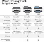 HP Smart Tank 7301 Wireless All-in-One Ink Tank Printer, Scanner, Copier with 2 Years of Ink Included, Best-for-Home Office, Cartridge-Free Refillable, AI-Enabled (28B70A)