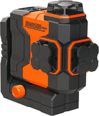 Johnson Level & Tool JLN300-GN3360 Laser Level, Self Leveling, 3x360° Plane Laser with GreenBrite® Technology, Magnetic Base, Hard-shell Carry Case, Lithium Ion Battery, Magnetic Target, Track Mount