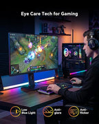 KTC 27 Inch 240Hz Gaming Monitor - FHD 1080P Monitor Fast IPS with Adaptive Sync, 1ms(MPRT), 131% sRGB, HDMI Displayport, Tilt Pivot Height Adjustment, Vesa Monitor, White, H27F7
