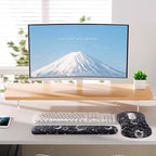 Laokiiy Mouse Pad Wrist Support, 2 in1 Keyboard Wrist Rest+ Ergonomic Mouse Pad, Non-Slip Wrist Rest for Computer Keyboard, Made Easy Typing & Relieve Wrist Pain(Sun Moon)