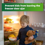 Freezer Door Alarm 2 Pack, Refrigerator Door Alarm When Left Open, Close Door Reminder, with 60/120/180/240 Seconds Delay Alert, Low/Loud 80 to 120 dB (Pure White)