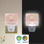 Pigsaly Led Night Light Ballerina Girl Gold Butterfly Night Light Plug in Wall Lamp Smart Dusk to Dawn Sensor Nightlight Led Lamp Energy Saving Lights Gift for Kids Room Bedroom Bathroom Hallway