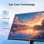 KTC 23.8 Inch Gaming Monitor, FHD@144Hz 120Hz Monitor with IPS Panel, Hardware Anti-Blue Light, 95% DCI-P3, 99% sRGB, ΔE＜2, 300 cd/㎡, 1500:1, Flicker Free and Adaptive Sync for Working and Gaming
