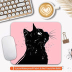 Armanza Square Mouse Pad Cat,Personalized Premium-Textured Custom Mouse Mat Design,Washable Mousepad Lycra Cloth,Non-Slip Rubber Base Computer Mouse Pads for Wireless Mouse
