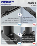 Vondynote Set of 2 Dual Speaker Mount Bar Mounting Fork Bracket Speaker Pole Width Adjustable