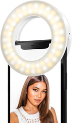 LITTIL Selfie One - Ring Light for Phone, iPhone, Android or Laptop | 3 Adjustable Light Modes | Rechargeable Batteries | Clip On Design | Perfect for Beauty, Influencers, Creators