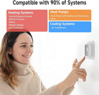 Smart Thermostat for House, WiFi Thermostat Compatible with Alexa and Google Assistant,7day x 8period Programmable Control Tuya/Smart Life, Energy Saving, C-Wire Require