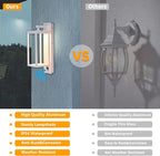 Lustrlach Outdoor Motion Sensor Wall Lights,15In Modern LED Exterior Sconce White Porch Light Fixture IP54 Waterproof with Glass for House Patio Garage Garden,3000K,750LM