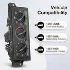 599-213 A/C Control Switch Air Conditioning Climate Control Module, Front Climate Control Module Panel for for 1997-2005 Chevrolet Malibu, 1997-1998 Oldsmobile Achieva, 1997-1999 Oldsmobile Cutlass