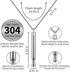 Replace Bad Habit Flavored Air Necklace with 12pcs Refillable Cores in 4 Flavors, Habit Support Refreshing Necklace for Stress Relief Sensory Fidget for Adults (Silver)
