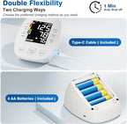 Blood Pressure Monitors for Home use, Automatic Digital BP Machine, Adjustable Upper-Arm Blood Pressure Cuff(8.7'' -16.5''), Large Clear LCD Backlit Display&HR Detection, 2x99 Sets Memory