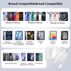 2 Pack Fast Charger iPhone 17/16/15,40W USB C Dynamic Apple Adapter with 60W Max 10FT Type C-C Fast Charging Woven Cable 40W Apple Wall Charger for iPhone 17 Pro/17 Air/16e/16/15Plus,iPad Pro/Air/Mini