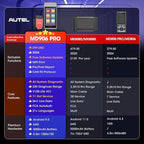 Autel Scanner MaxiDIAG MD906 PRO All System Diagnostic Tool, 2026 MD906PRO Same as MD909 PRO Bluetooth Ver. of MaxiCOM MK808S MX808S, 11 Service, Upgrade of MD808Pro MD806, CAN FD, No Subscription Fee