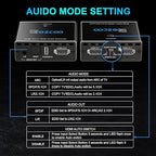 HDMI 2.1 Audio Extractor 4K 120Hz VRR ALLM HDCP2.3 HDR10 ARC Switch 2 in 1 Out Audio Converter- SPDIF 5.1CH Optical Toslink,Stereo Audio Breakout, Repeater Digital for PS 5, Xbox X NVIDIA AMD