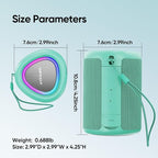 Portable Bluetooth Speaker Valentines Gifts For Him: Powerful Crystal Clear Sound/Romantic Light/IPX5 Waterproof/All Day Playtime/BT 5.3/TWS Paring,Small Wireless Speaker for Outdoor|Travel|Date Night