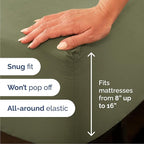 Cal King Size 4 Piece Sheet Set - Comfy Breathable & Cooling Bed Sheets Set - Hotel Luxury Bedding for Women, Men, Kids, Teens, Boys & Girls - Deep Pockets, Soft, Wrinkle Free - Oeko-Tex - Sage Green