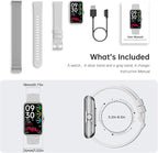 JYUAJOI Fitness Tracker with 24/7 Continuous Heart Rate, Blood Oxygen Monitor, Smart Watch with Sleep Monitor, IP68 Waterproof Activity Tracker Step Counter for Women Men