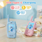 Video Walkie Talkies for Kids – Kids Walkie Talkies 2 Pack with Voice Changer, 1000 Feet Range, Fun Toys for Indoor Play, Camping, Hiking, Travel – Birthday for Boys and Girls Ages 3-10