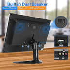 Suprlipy 10 inch FHD Small IPS Monitor LCD Display Screen 1920x1200 60Hz 16:10 with BNC VGA AV Input Built-in Lounspeakers for CCTV Security Camera DVR PC STB Game Console