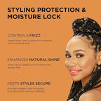 African Pride Black Castor Miracle Extra Hold Braid, Loc, Twist Gel - Extreme Hold Braiding Hair Gel, Edge Control & Tames Frizz, No Flake (Pack of 3) | Natural Ingredients, Coconut Oil | 8oz