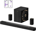 ULTIMEA Skywave X60 7.1.4ch Professional Wireless Surround Sound System for TV w/Dolby Atmos, 840W Sound Bar with 8" Wireless Subwoofer, 28Hz Low Frequency, GaN Amplifier, 4K HDR Pass-Through