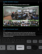 SPROLINK NeoLIVE N5/N5S 5 Input Channels Video Streaming switcher Laptop Design with 10.1inch Screen, with Dual 4k inputs, Support MV and PGM outputs (Neolive N5)