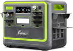 FOSSiBOT F2400 Portable Power Station 2400W (4800W Peak), 2048Wh LiFePO4 Battery Solar Generator with 1100W AC & 500W Solar Charging APP Control,1.5H Fast Charging, for Camping, Home Use, Emergency,RV