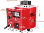 Beleeb Voltage Transformer 5 Amp Auto AC Variable Voltage Regulator,500VAC Max,120VAC Input, 0-120V/130VAC Output