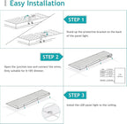 VocgoUU 1x4 LED Flat Panel Light 5000K 4000K 3000K - 1x4 LED Troffer Drop Ceiling Light Fixture, 0-10V Dimmable, 100-277V, ETL Listed, 8 Pack