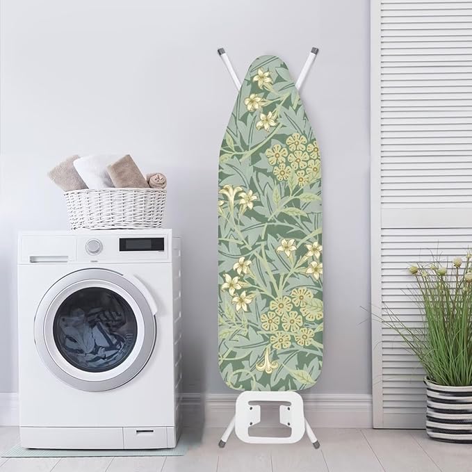 ZCFYGDX 14x45 in Ironing Board Covers Easy to Install Resistant,Elastic Edge 3 Nylon Buckle Strap Fasteners Breathable & Wear-Resistant,Resist Scorch Staining Protective Cover William Morris Prints