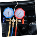 AKOOSY Automotive Gauge Set Multi Compatible Air Conditioning Pressure Monitoring Tool with Recharge Measuring Hose for Efficient Vehicle Repair and Maintenance