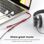 MOSWAG Headphone Mic Splitters Adapter Audio Headphone Connector Mutual Convertors for Gaming Headset, PS4, Xbox One, Notebook, Mobile Phone and Tablet