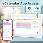 Canupdog 10.1 inch Digital Calendar & Chore Chart, Smart Touchscreen Interactive Display for Family Schedules, Easy to Organizing and Planning for Home and Office