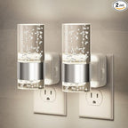 JandCase Night Light, Night Lights Plug into Wall,2 Pack LED Nightlight with Adjustable Brightness, 5000K，Automatic Night Light Plug in with Auto Light Sensor for Bathroom Hallway Room Decor