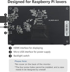 HMTECH 7 Inch Raspberry Pi Screen 800x480 HDMI Portable Monitor IPS LCD Screen Display for Raspberry Pi 5/4/3/2/Zero/B/B+ Win11/10/8/7 (Non-Touch)