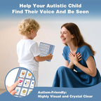 Joyreal AAC Device for Autism, Non Verbal Communication Tools for Speech Therapy & Stroke Rehab. Communication Tablet, Autism Talking Aids with 8 Programmable Buttons & Adjustable Volume (Gray-Blue)