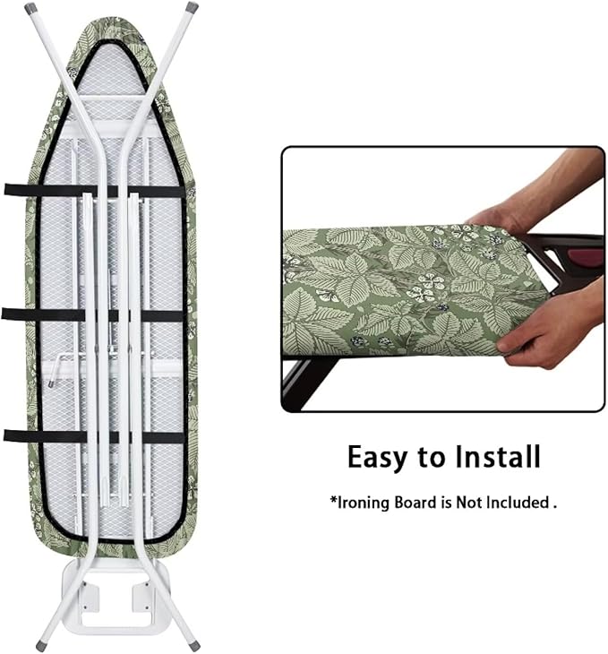 ZCFYGDX Ironing Board Covers Lightweight & Breathable Anti-Slip & Wear-Resistant (18 x 58 in) with Nylon Buckle Straps Elastic Edge Easy to Install, Scorch Resistant, William Morris Prints Size-2XL
