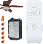 LPHUMEX Ceiling Fan Light Remote Control Kit with Ultra-Small Receiver – Ceiling Fan Speed, Timer & Light Control, Universal Compatibility for AC Motor Hunter/Honeywell/Hampton Bay/Other Ceiling Fans