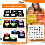 Dog Buttons for Communication, 6 Pcs Dog Talking Button Set, 30s Voice Recording Speaking Button Pet Speech Training Buzzers with 30 Scene Stickers and Waterproof Anti-Slip Mat for Animal Training