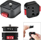 Quick Release Plate, Camera Tripod Mount Arca Swiss QR Plate Fast Claw Clamp Compatible with Canon Sony Nikon Pentax DSLR/SLR/Zhiyun/Feiyu/DJI/Moza Stabilizer, Tripod Slider Gimbal