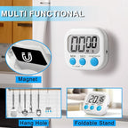 ZILLEEN Classroom Timer for Kids Teachers 4 Pack Digital Timers, White